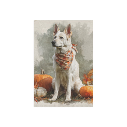 Fall Vibes White GSD Banner