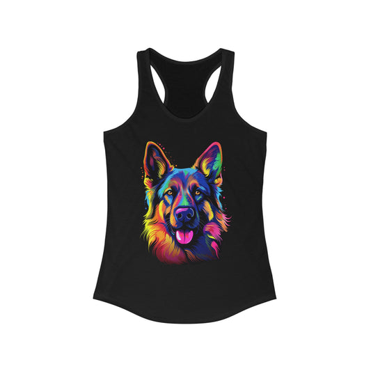 Colorful German Shepherd Tank Top