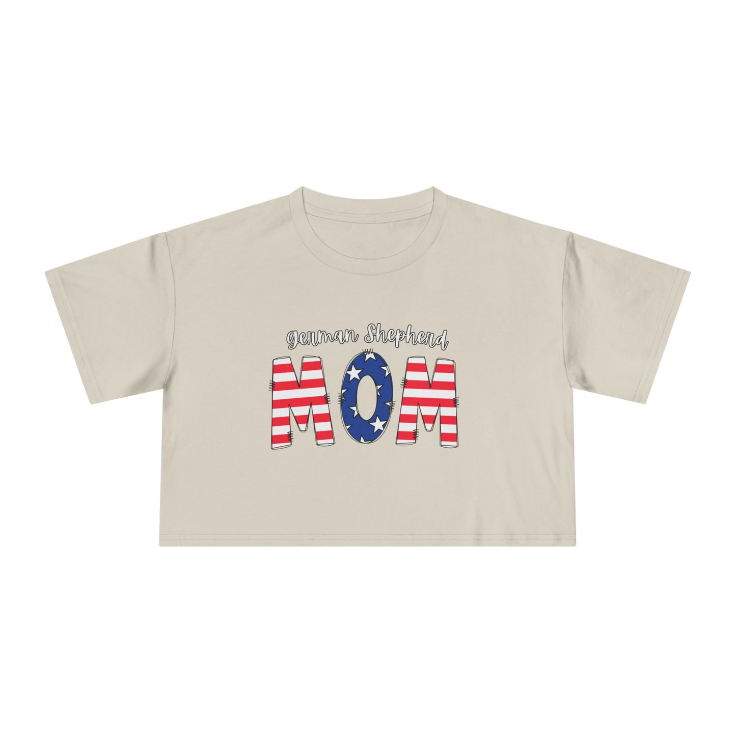 American German Shepherd MOM Crop Top