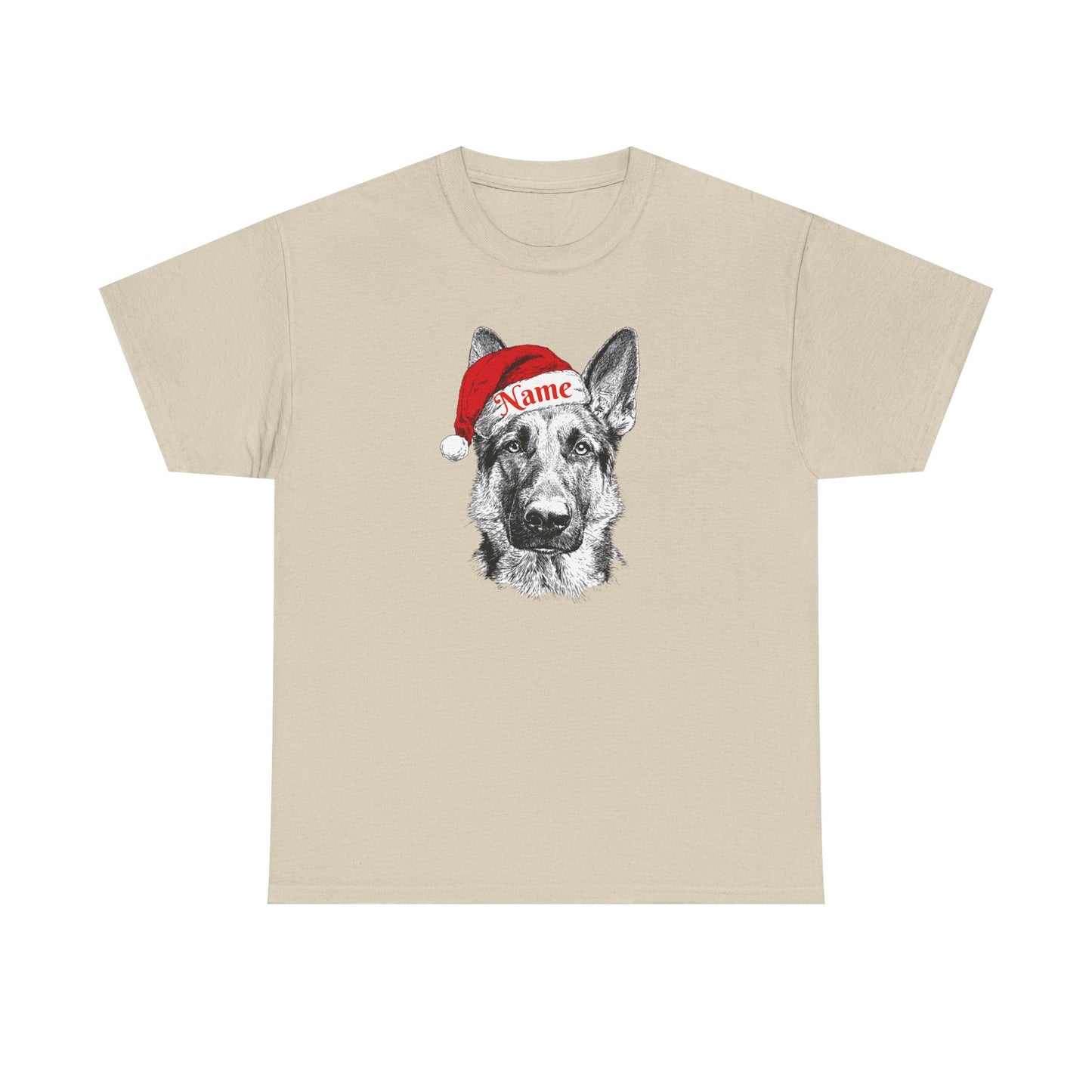 Christmas Hat GSD Custom Tee