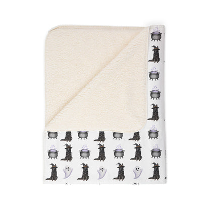 Shepherds & Spells Black GSD Blanket