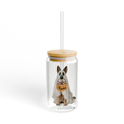Personalized Ghost Shepherd Glass Sipper