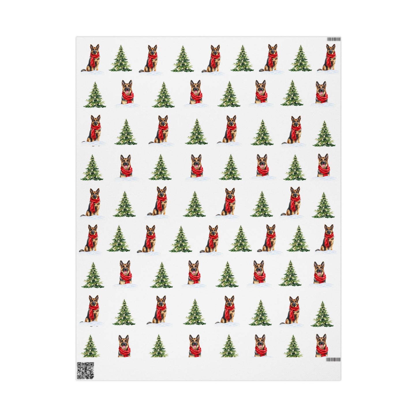 German Shepherd Festive Wrapping Paper