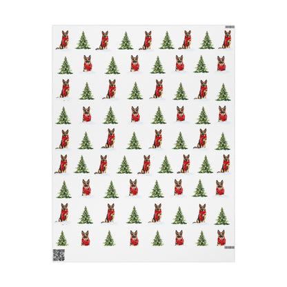 German Shepherd Festive Wrapping Paper