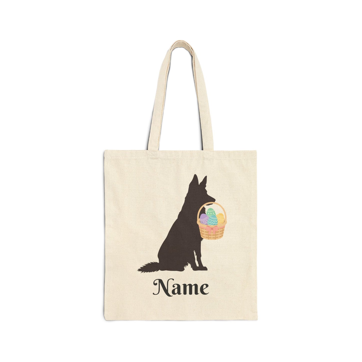 Easter GSD Cotton Tote Bag