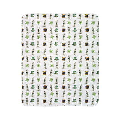 St. Patrick's White GSD Blanket