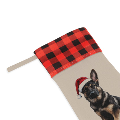 Custom Sable German Shepherd Stocking