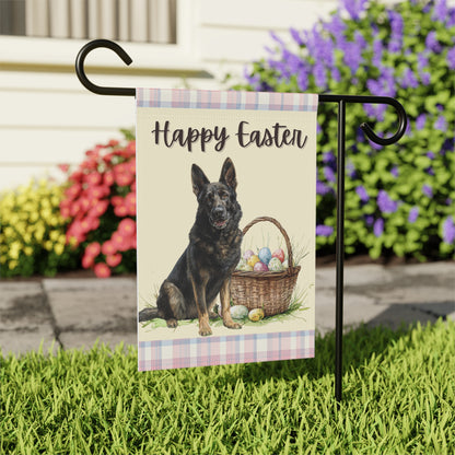 Happy Easter DDR GSD Plaid Banner