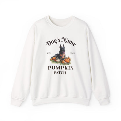 Custom Bi Color German Shepherd Pumpkin Patch Sweatshirt