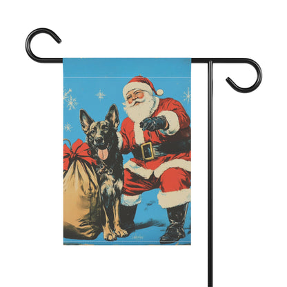 Santa's Pal Sable GSD Banner