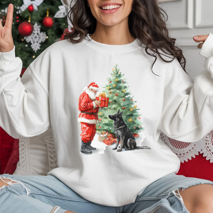 Shepherd & Santa Black GSD Sweatshirt