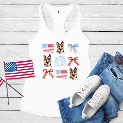American GSD Pattern Tank Top