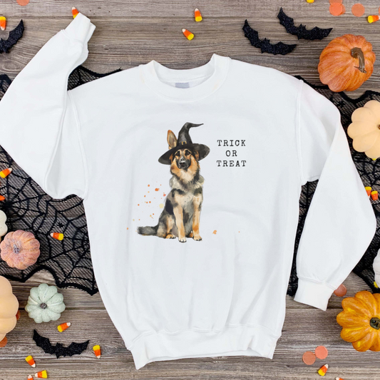 German Shepherd Witch Sweatshirt