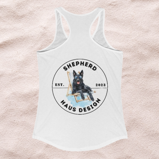 Paws & Paradise Shepherd Haus Black GSD Tank