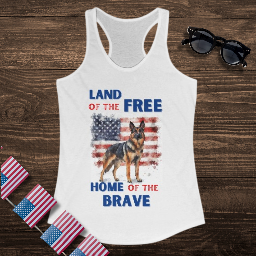Land of the Free GSD Tank Top