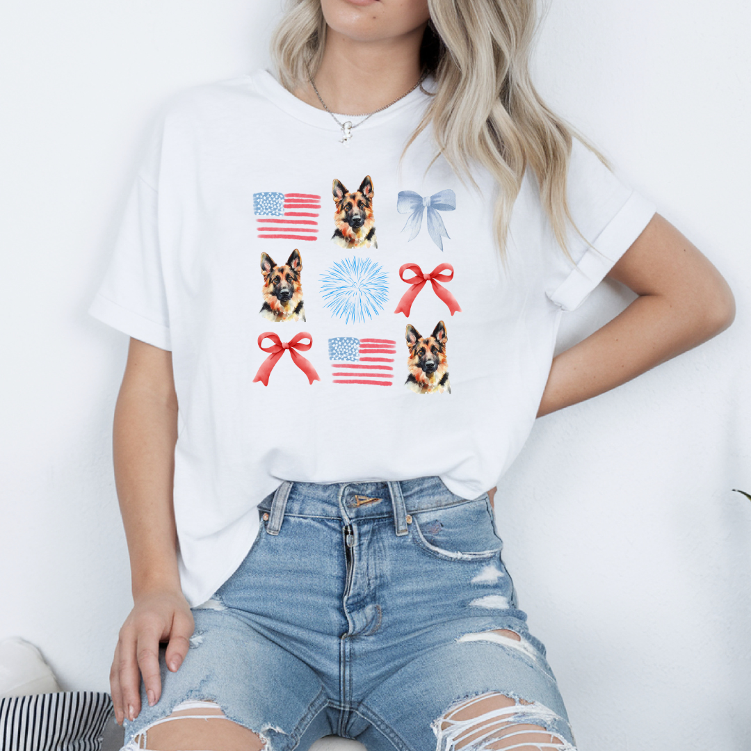 American GSD Pattern T-Shirt