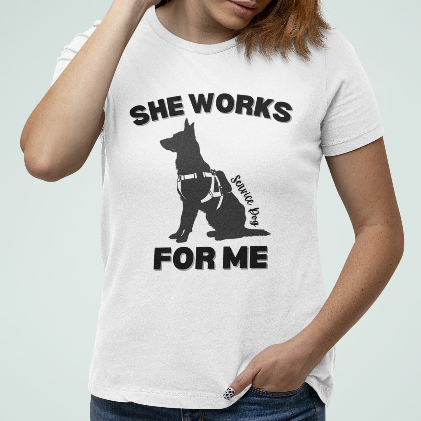 Service Dog FEMALE GSD T-Shirt