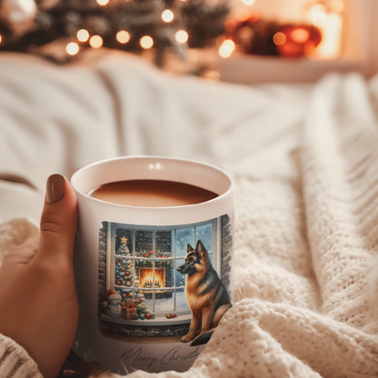 Cozy Christmas GSD Mug