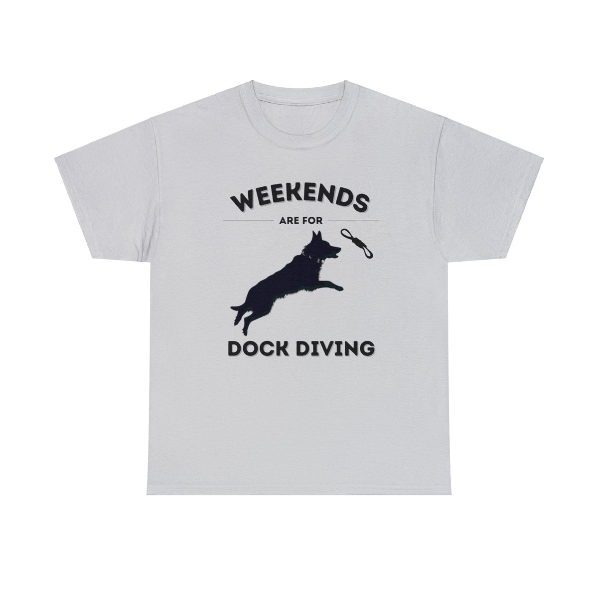 Sport gray Weekends Are For Dock Diving German Shepherd t-shirt, dog sport tee