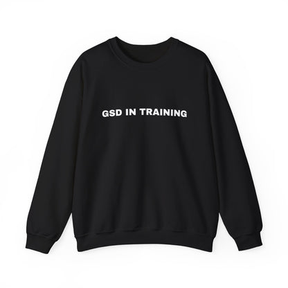 Black Dog In Training Do Not Pet German Shepherd sweatshirt front view