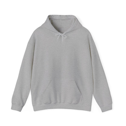 Gray Exploring With My German Shepherd hoodie front view with outdoor adventure design
