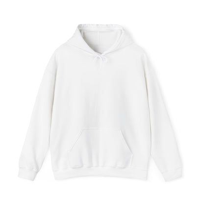 White Exploring With My German Shepherd hoodie front view with outdoor adventure design