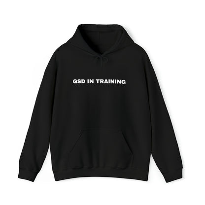 Front view of women's German Shepherd Dog In Training Do Not Pet hoodie