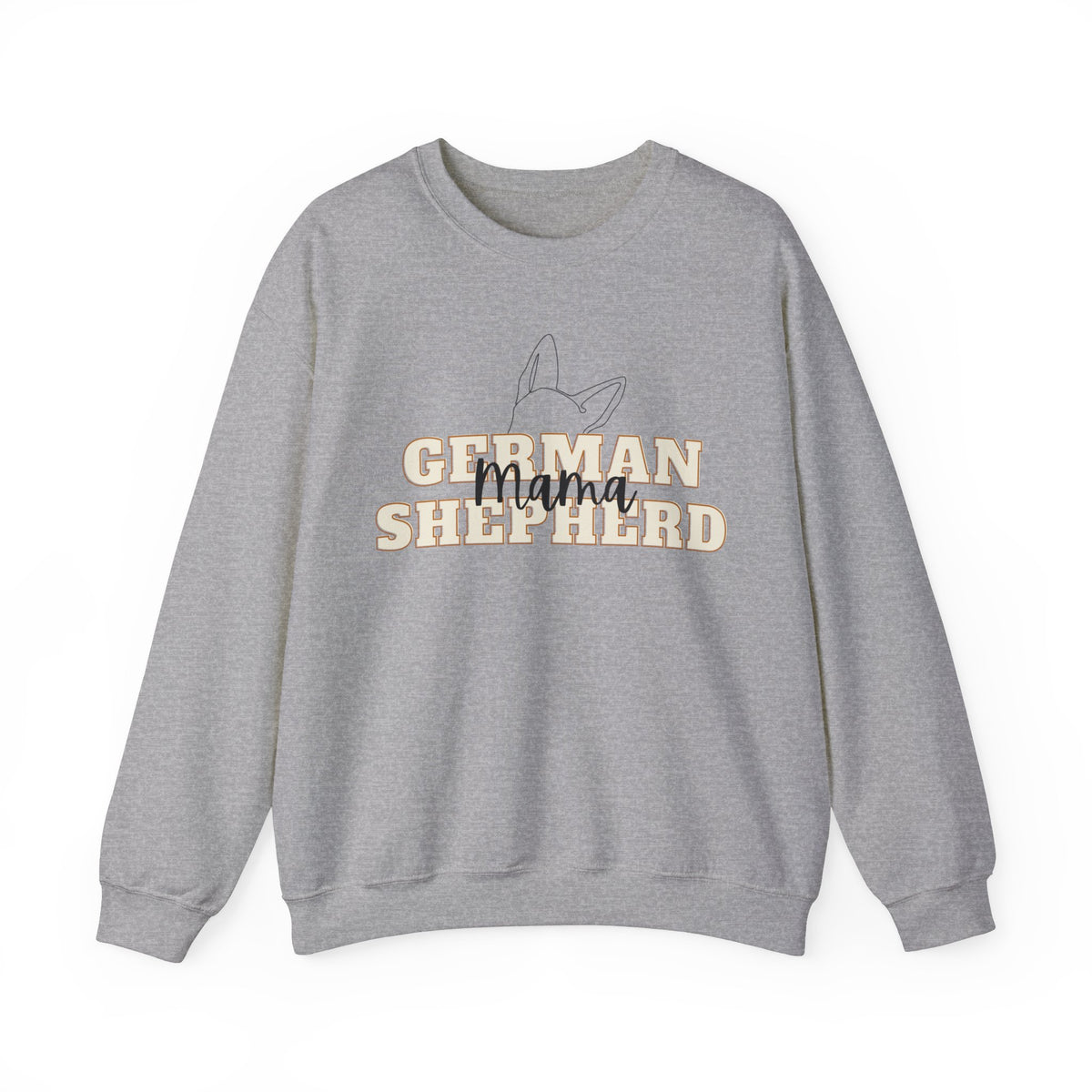 German Shepherd Mama crewneck sweatshirt for German Shepherd moms