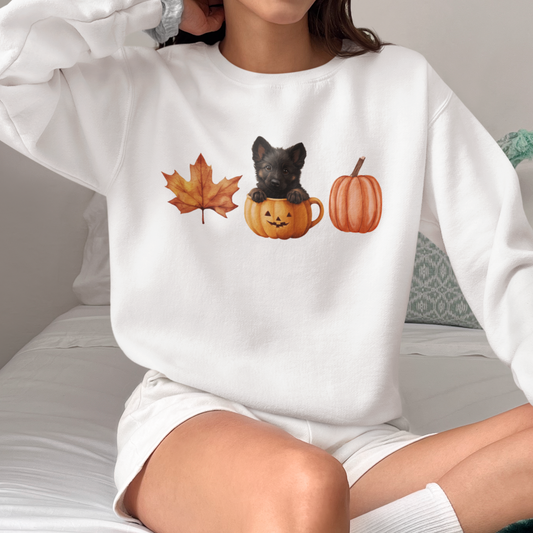 Pumpkin Pup Sable GSD Sweatshirt