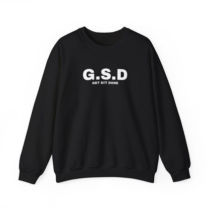 Black GSD Get It Done German Shepherd sweatshirt front view