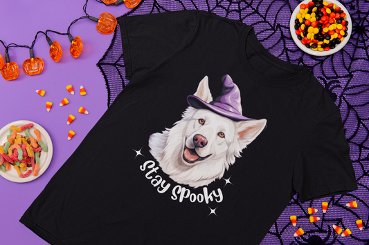 White GSD Halloween Women's T-Shirt