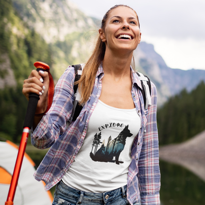 German Shepherd Dog 'Explore' Women's Tank