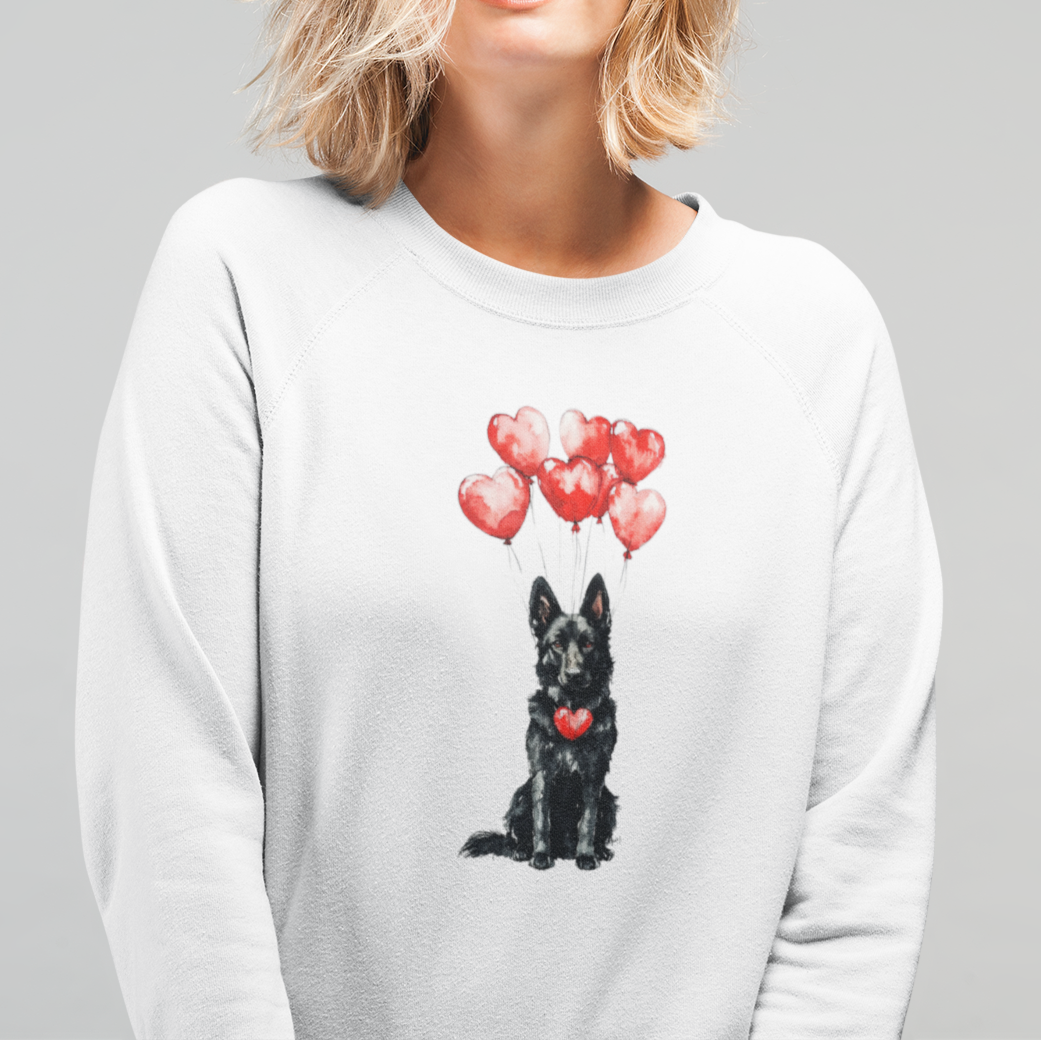 Black GSD Hearts Sweater