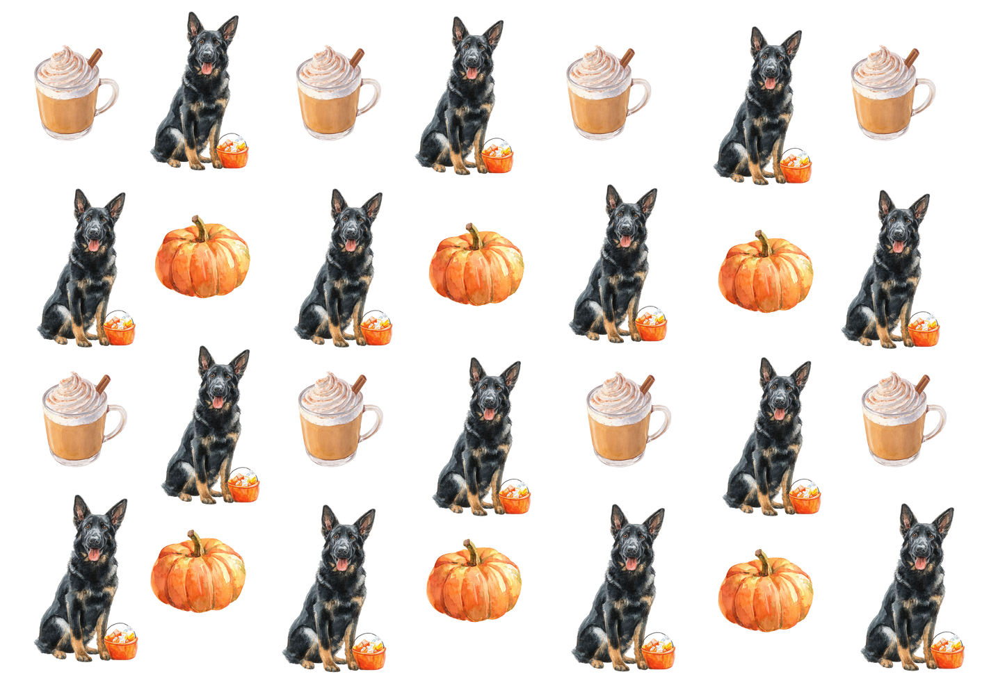 Pumpkin Spice Bi-Color GSD Pajama Pants