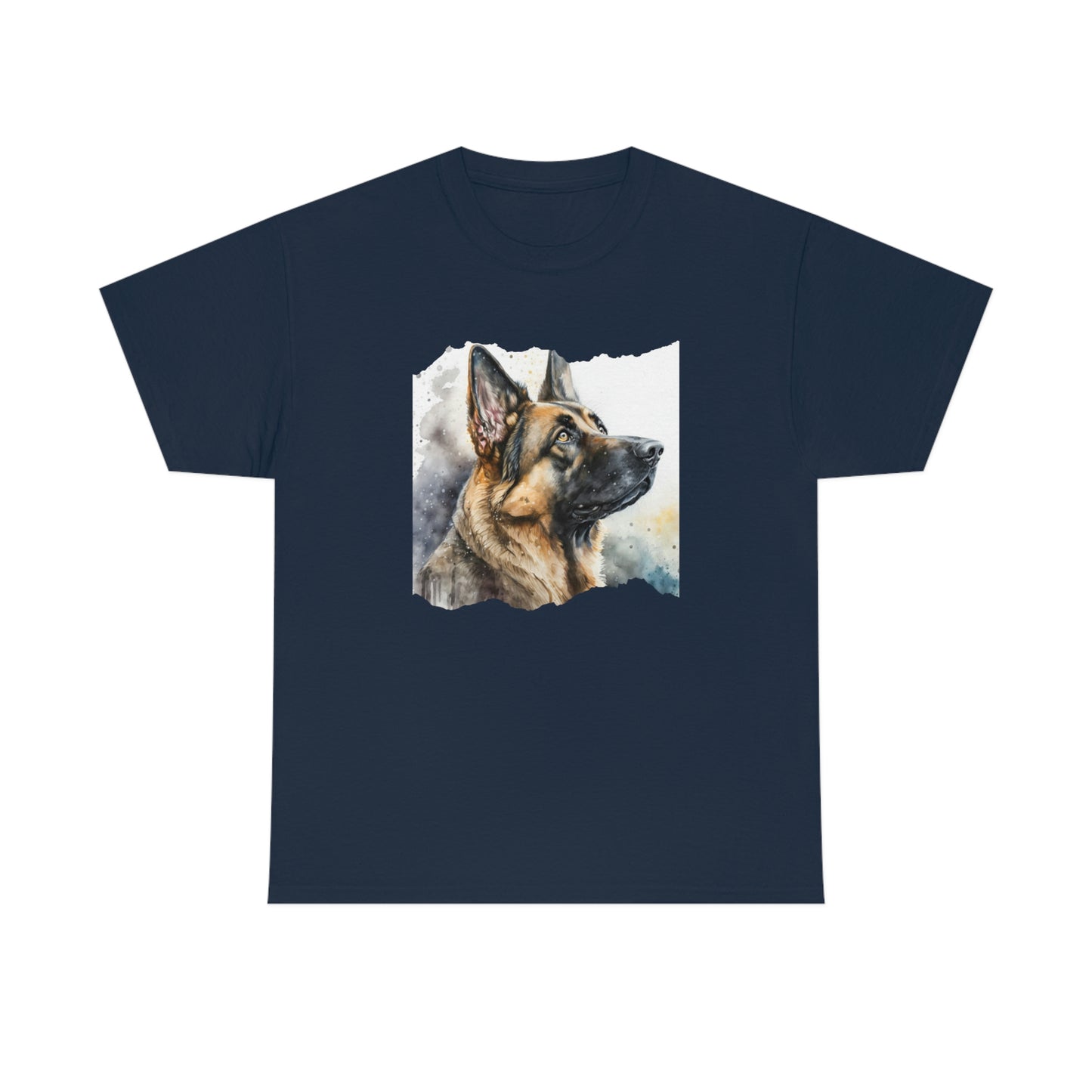 German Shepherd Dog T-Shirt- Watercolor Women's Shirt