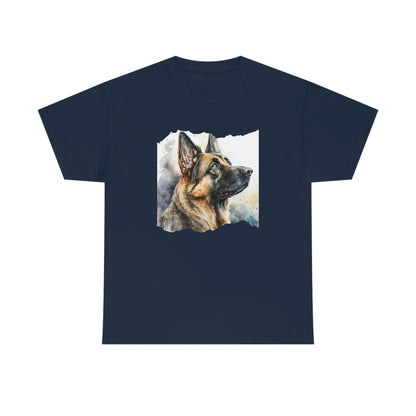 German Shepherd Dog T-Shirt- Watercolor Women's Shirt