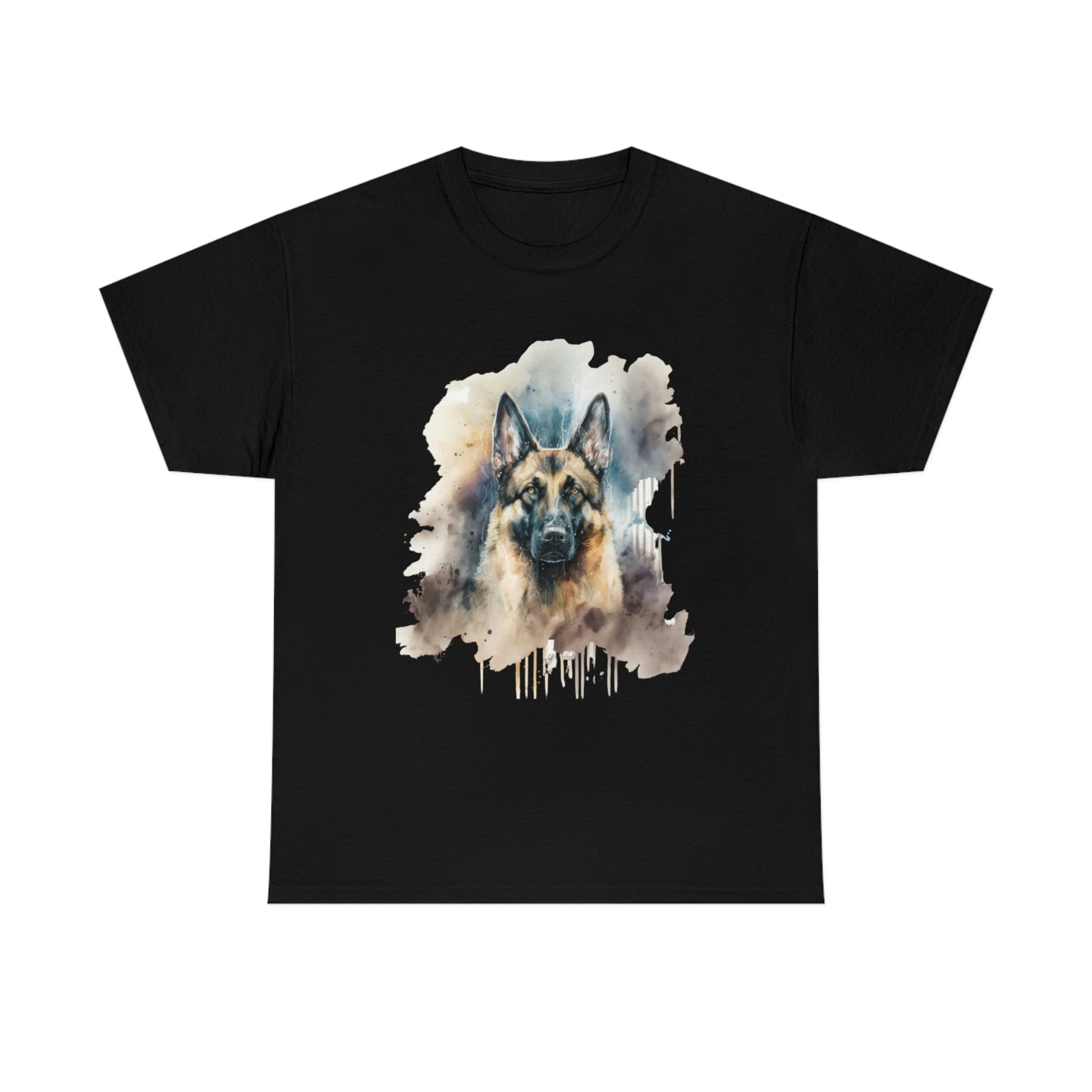 Watercolor image of German Shepherd Dog Women's T-Shirt