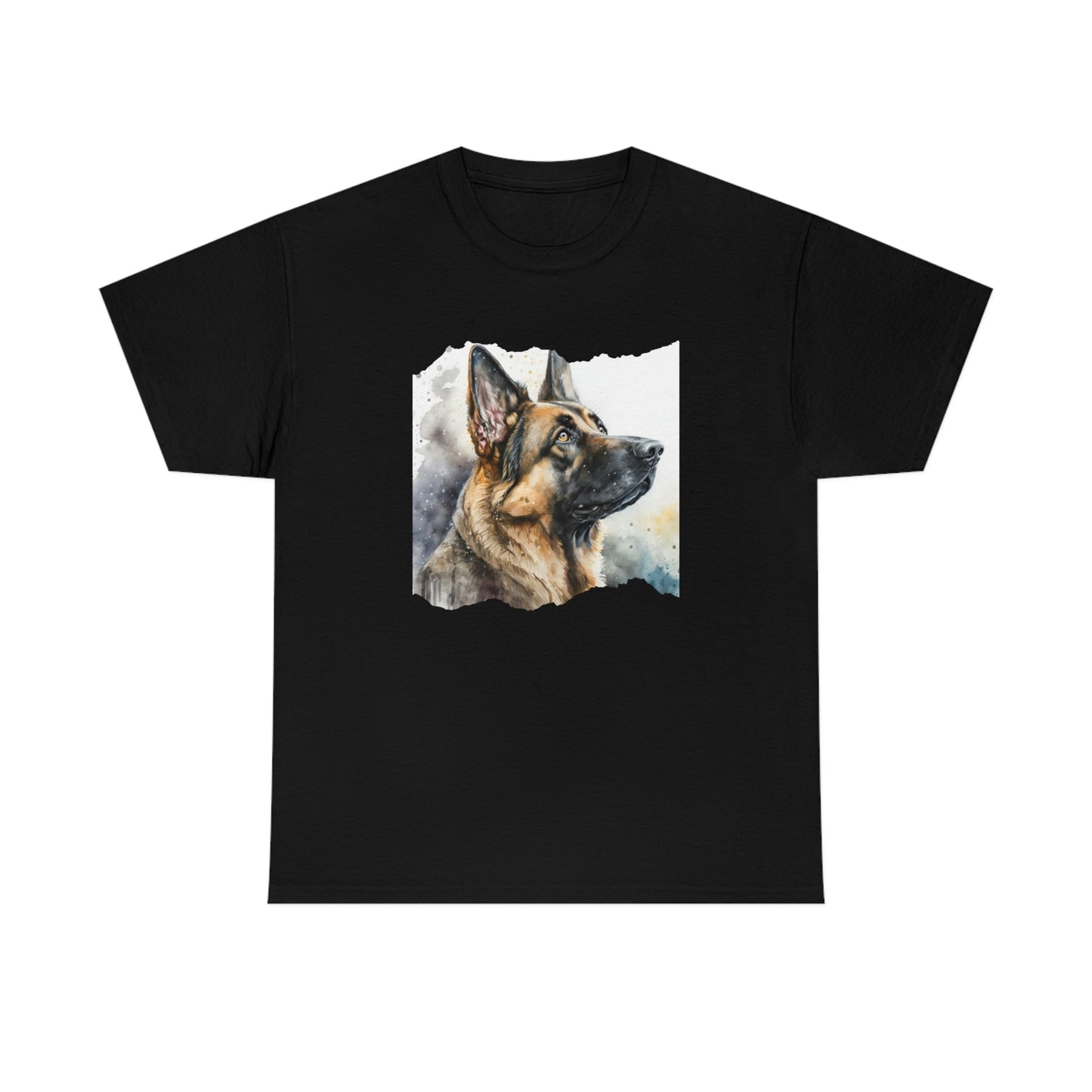 German Shepherd Dog T-Shirt- Watercolor Women's Shirt