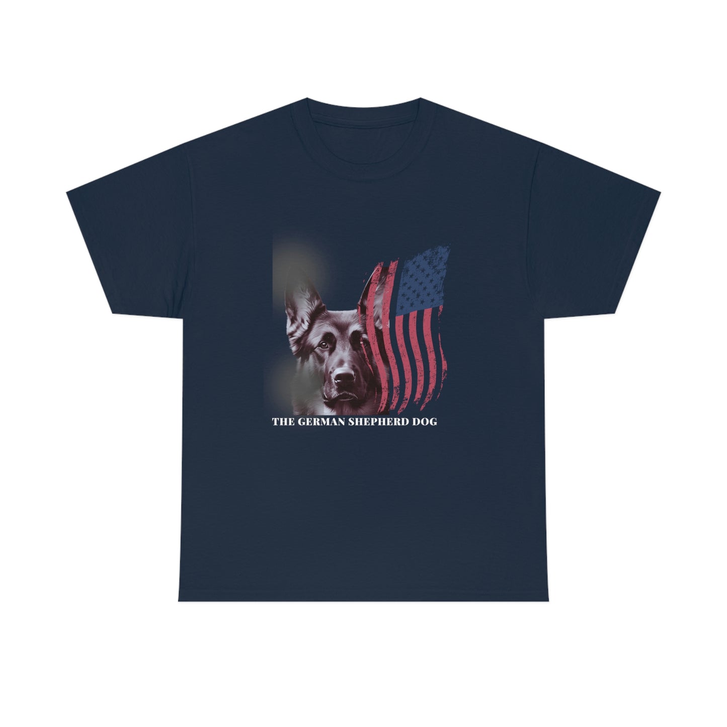 German Shepherd Dog Patriotic Men's T-Shirt