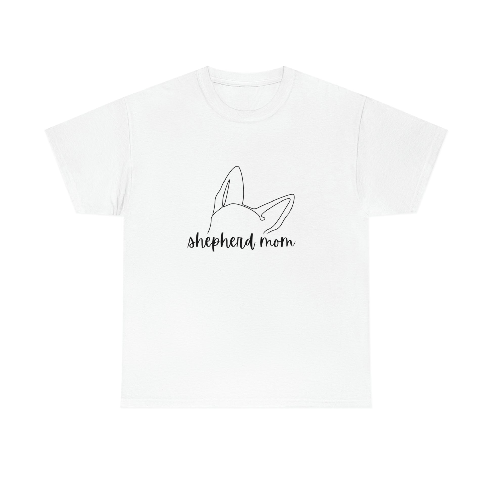 Women's German Shepherd Mom T-Shirt with minimalistic cute dog ears