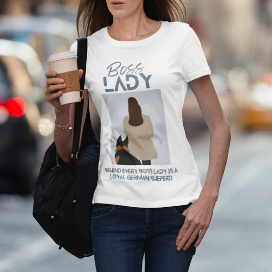 German Shepherd Dog T-Shirt-Boss Lady Women's Shirt