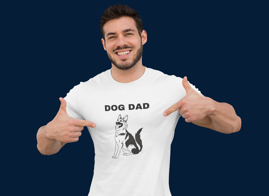 German Shepherd Dog T-Shirt-Dog Dad Men's T-Shirt