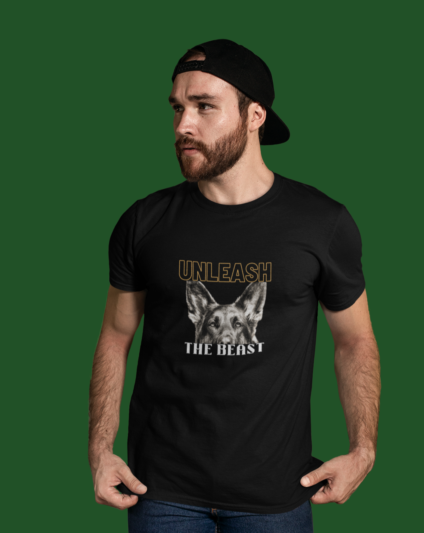 German Shepherd Dog  T-Shirt - Unleash the Beast Men's T-Shirt